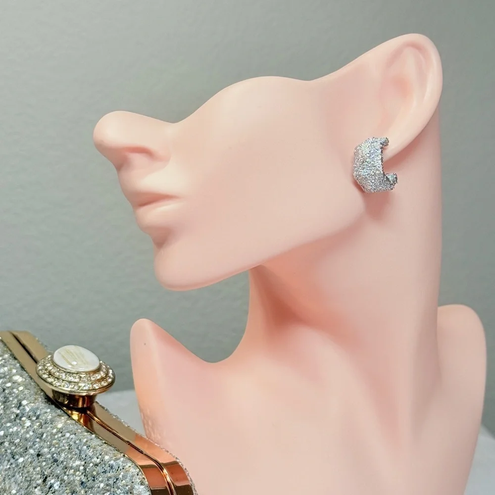 ⚜️ Trendy Silver Stud Earrings